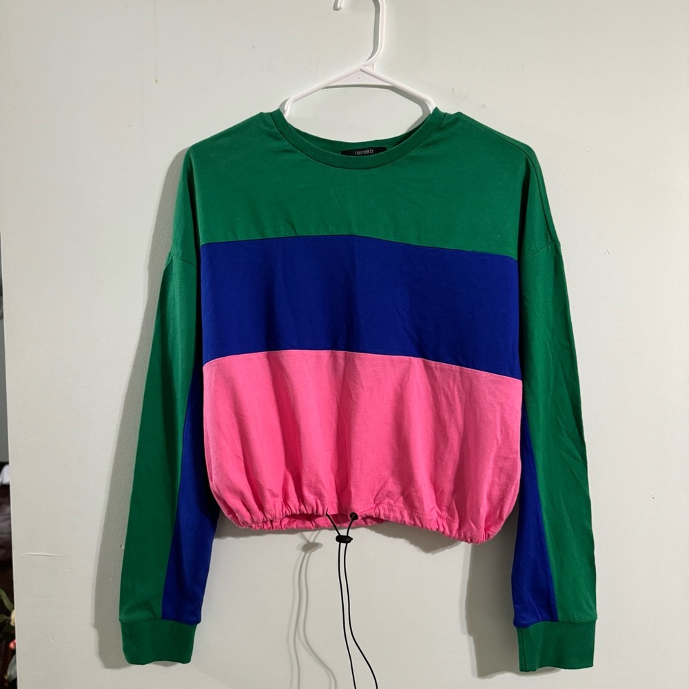 Forever 21 tri-colored long sleeve shirt